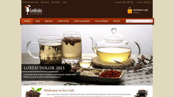 Leo Drinks Prestashop Theme