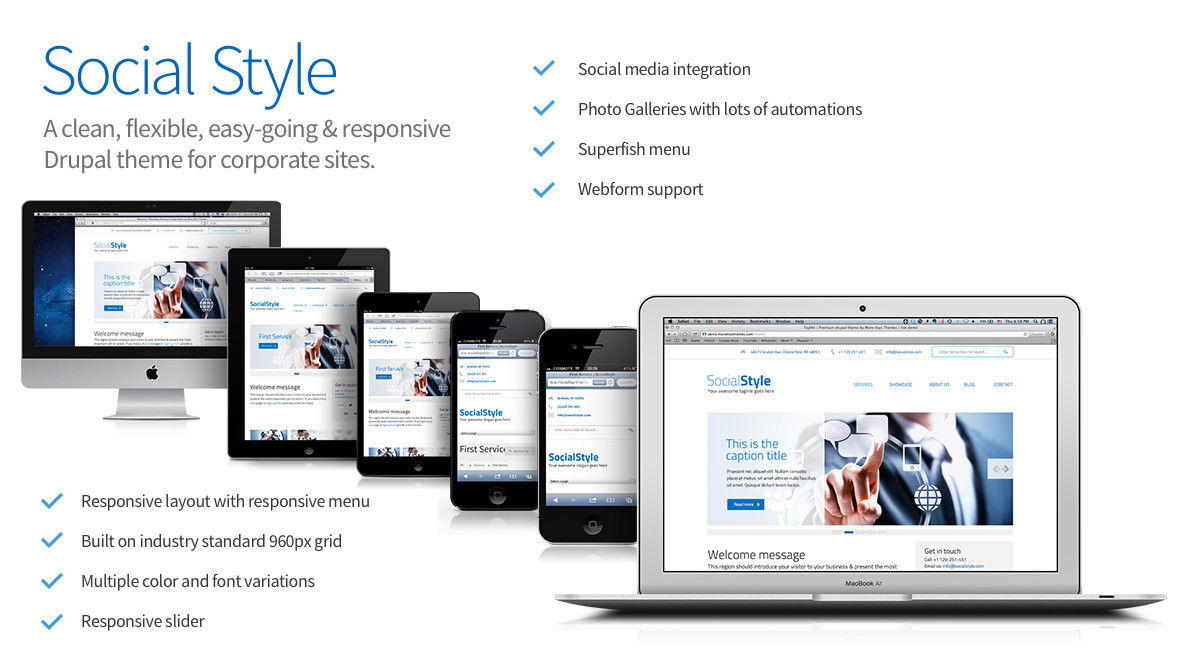 Social Style Drupal Theme
