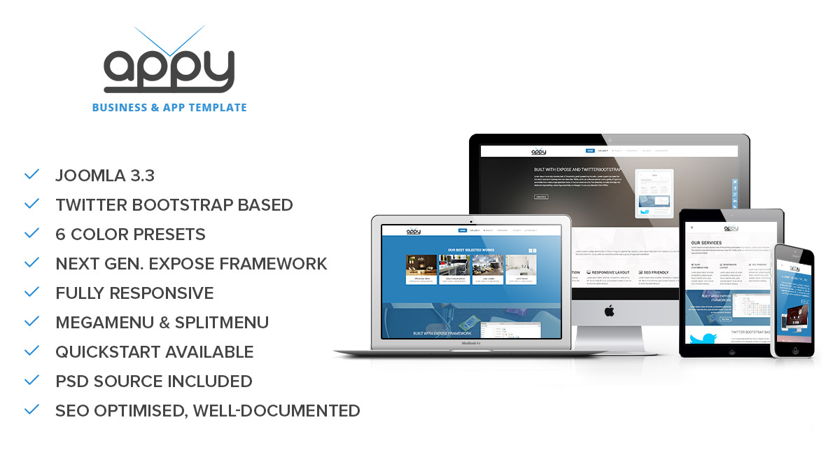 Appy - Multipurpose Responsive Joomla Template