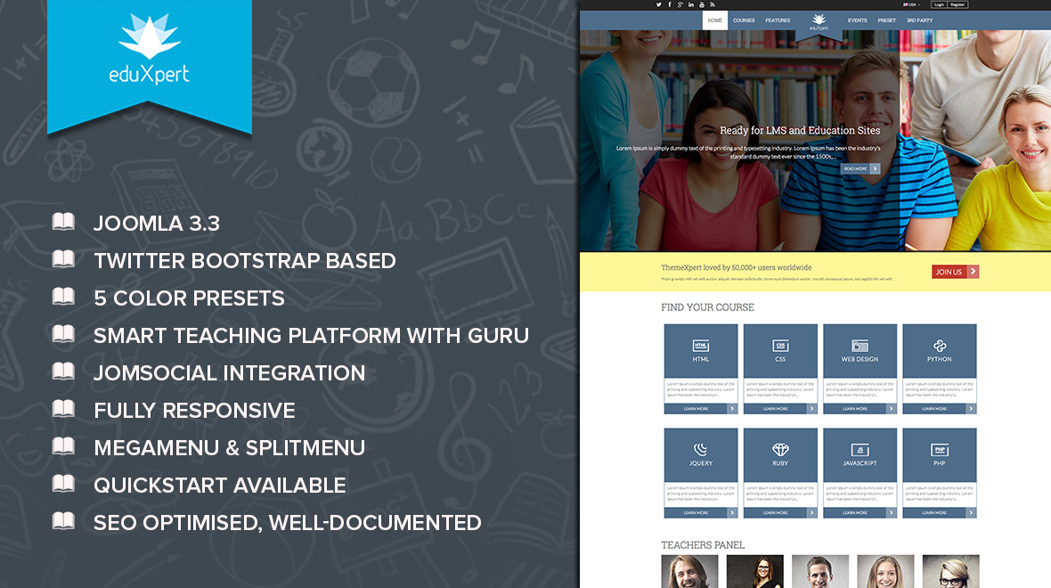 EduXpert - Responsive Joomla Education Template