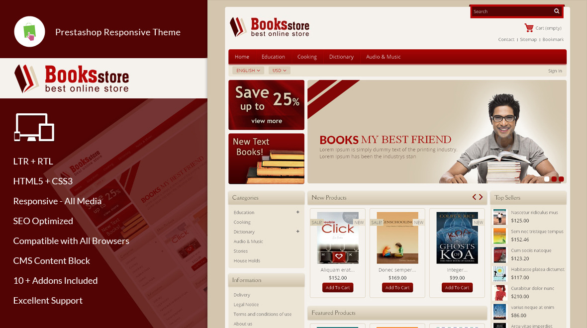 Book Store - PrestaShop Responsive Theme