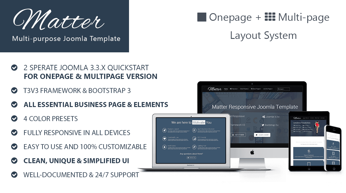 Matter - Multi-purpose Joomla! Template