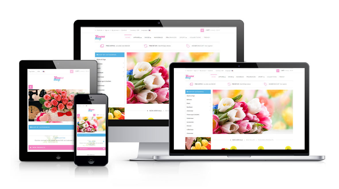 Leo Flowers Shop Prestashop Theme