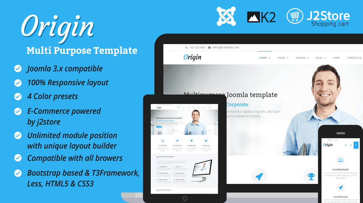 TP Origin - Responsive Joomla Multipurpose Template