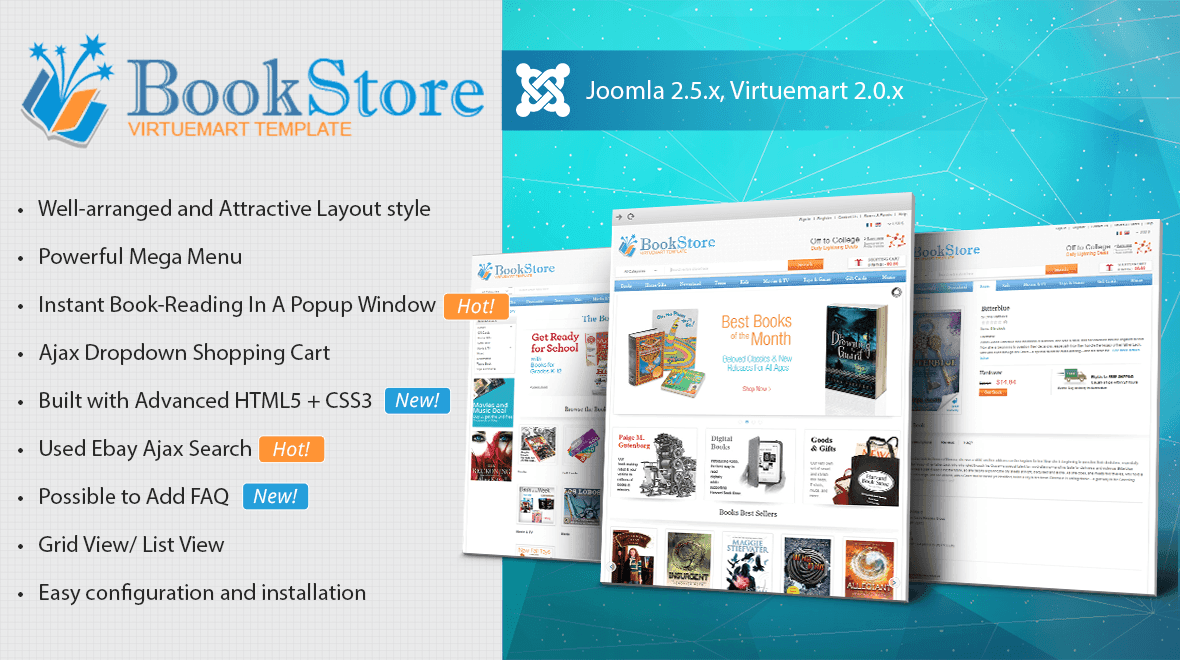 Book Store Virtuemart Template