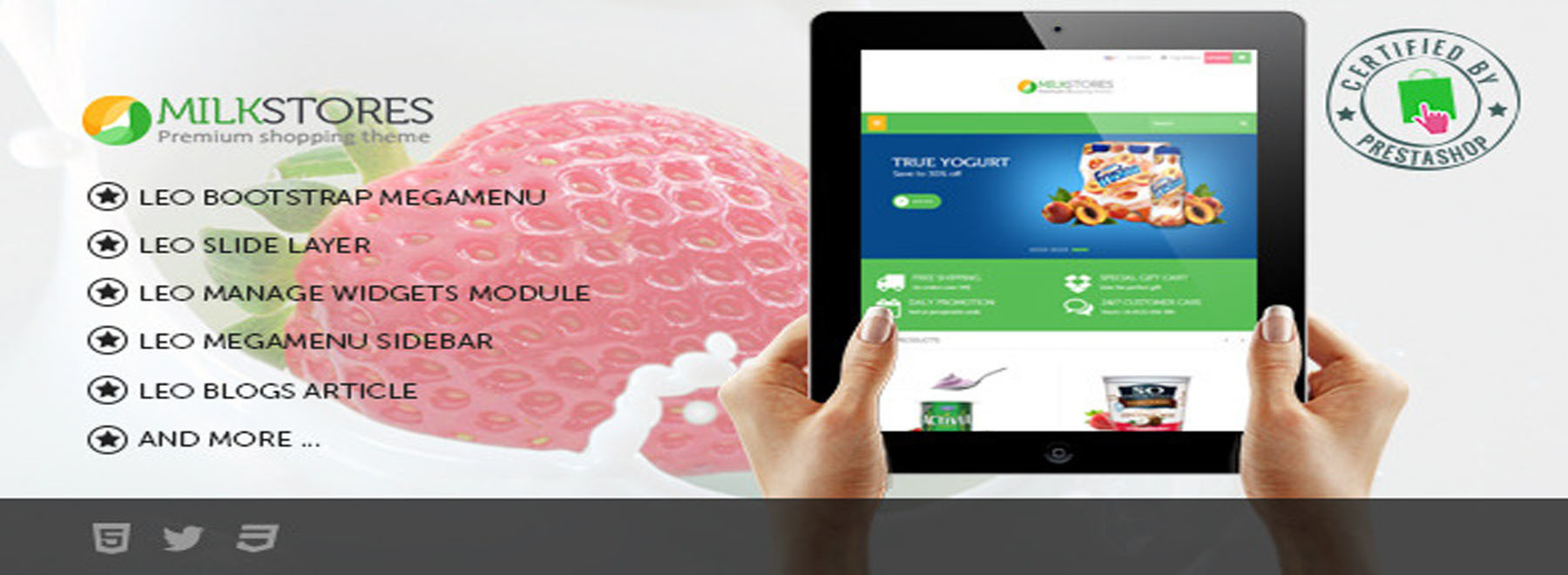 Leo Milk Store - Responsive Prestashop Themes
