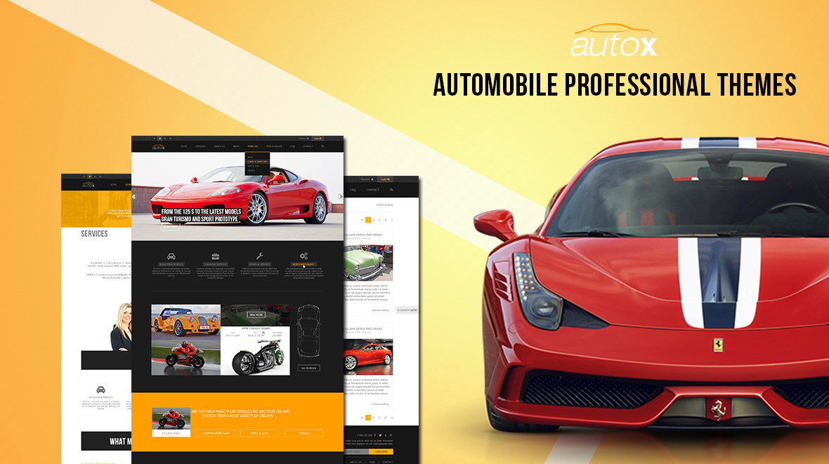 AutoX - Automobile Professional Drupal Theme